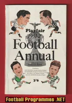 Playfair Football Annual handbook 1951 – 1952
