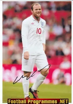 Manchester United Wayne Rooney Genuine Signed Photograph Man Utd