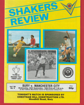 Bury v Manchester City 1985 – League Cup Match at Old Trafford