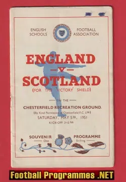England v Scotland 1951 - A Young Duncan Edwards Dudley
