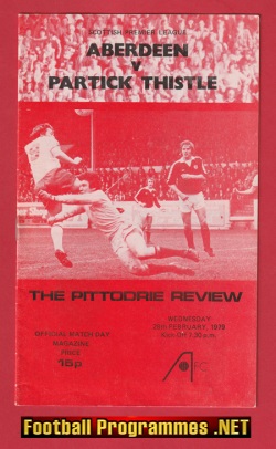 Aberdeen v Partick Thistle 1979 – Alex Ferguson First Season