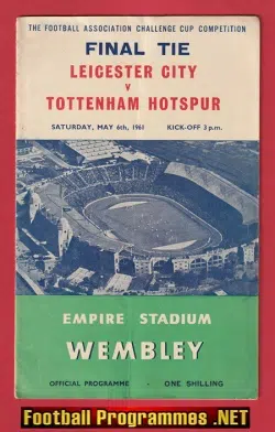 Leicester City v Tottenham 1961 – FA Cup Final Wembley