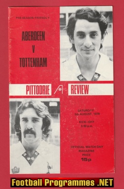 Aberdeen v Tottenham 1978 – Alex Ferguson First Match