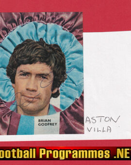 Aston Villa Brian Godfrey Autographed SIGNED Team Pic 1970s