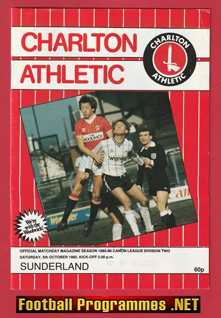Charlton Athletic v Sunderland 1985 First Season Crystal Palace