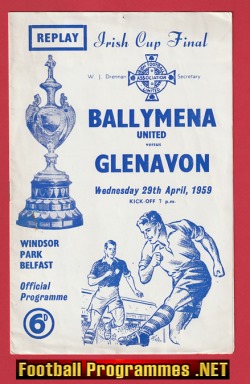 Glenavon v Ballymena United 1959 – Irish Cup Final Belfast