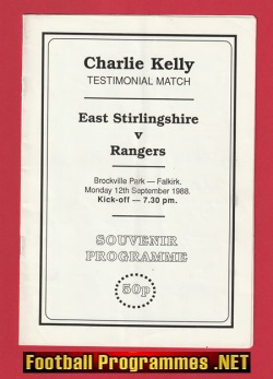 Charlie Kelly Testimonial Benefit Match East Stirlingshire 1988