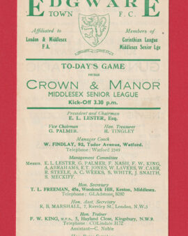 Edgeware Town v Crown Manor 1947 – 1940s
