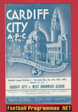Cardiff City v WBA 1954