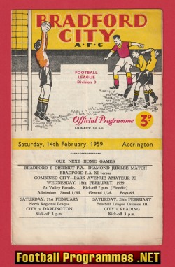 Bradford City v Accrington Stanley 1959