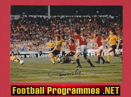 Sammy McIlroy Testimonial Benefit Match SIGNED + Pics 1981