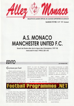 AS Monaco v Manchester United 1998 – Supporters Man United