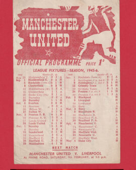 Manchester United v Blackpool 1946 – Man Utd 1940’s