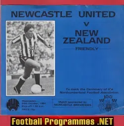 Newcastle United v New Zealand 1984 - Friendly Match 84