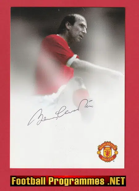 Manchester United Bobby Charlton Autograph SIGNED Picture