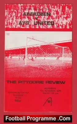 Aberdeen v Ayr United 1978 – Alex Ferguson First Season Manager