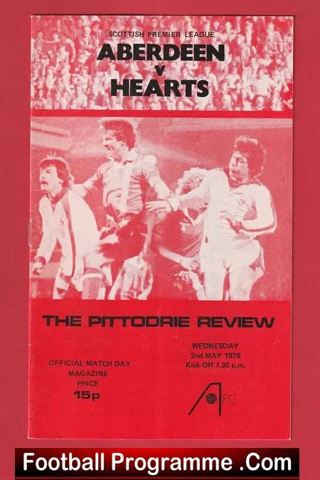 Aberdeen v Heart Of Midlothian Hearts 1979  Alex Ferguson 1st Season