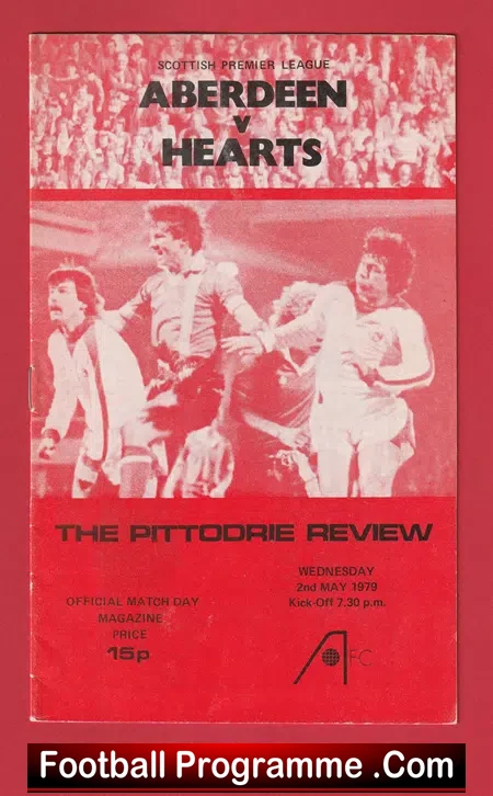 Aberdeen v Heart Of Midlothian Hearts 1979  Alex Ferguson Season