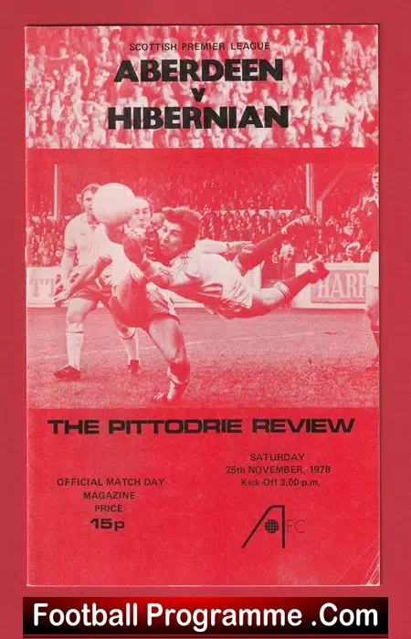 Aberdeen v Hibernian Hibs 1978 – Alex Ferguson First Season