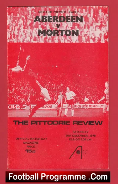 Aberdeen v Greenock Morton 1978 – Alex Ferguson First Season as Manager