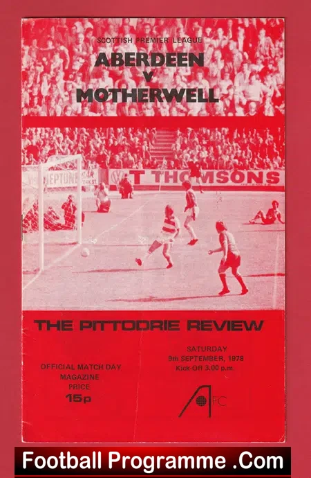 Aberdeen v Motherwell 1978 – Sir Alex Ferguson First Season