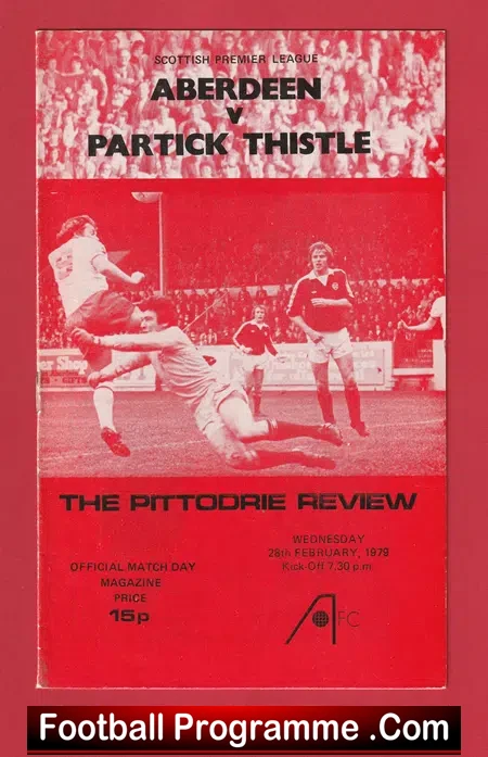 Aberdeen v Partick Thistle 1979 – Sir Alex Ferguson First Season