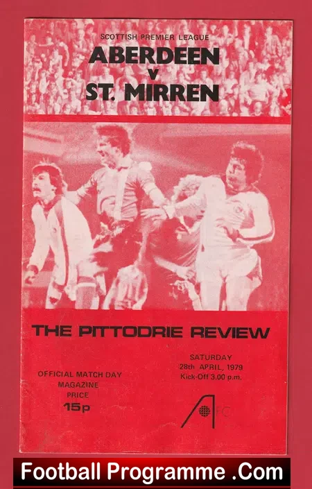 Aberdeen v St Mirren 1979 – Sir Alex Ferguson 1st Season