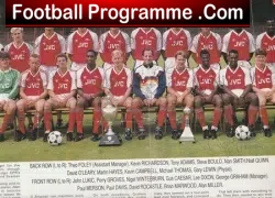 Arsenal Football Club Squad Picture Multi Autographed SIGNED 88 - football memorabilia
