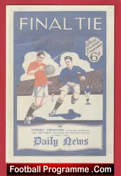 Arsenal v Cardiff City 1927 - FA Cup Final at Wembley - football programme