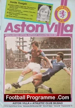 Aston Villa v Athletic Bilbao 1977