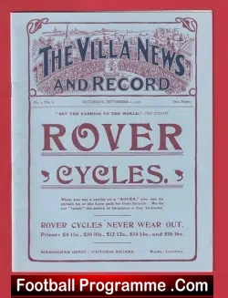 Aston Villa v Blackburn Rovers 1906
