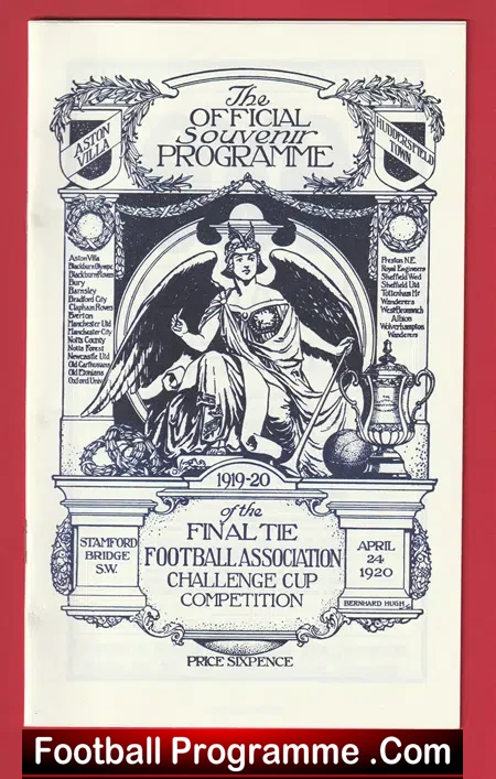 Aston Villa v Huddersfield Town 1920 – FA Cup Final at Wembley