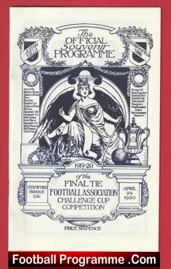 Aston Villa v Huddersfield Town 1920 – FA Cup Final at Wembley