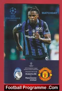 Atalanta BC v Manchester United 2021 - Italy - Pirate 2 - football programme
