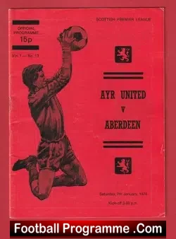 Ayr United v Aberdeen 1978