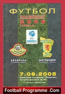 Belarus v Scotland 2005 – European Under 21 Championship