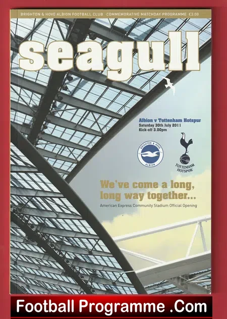Brighton Hove Albion v Tottenham 2011 – First Match New Stadium