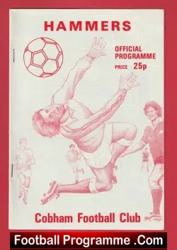 Cobham v Chobham 1986 – Reserves Match
