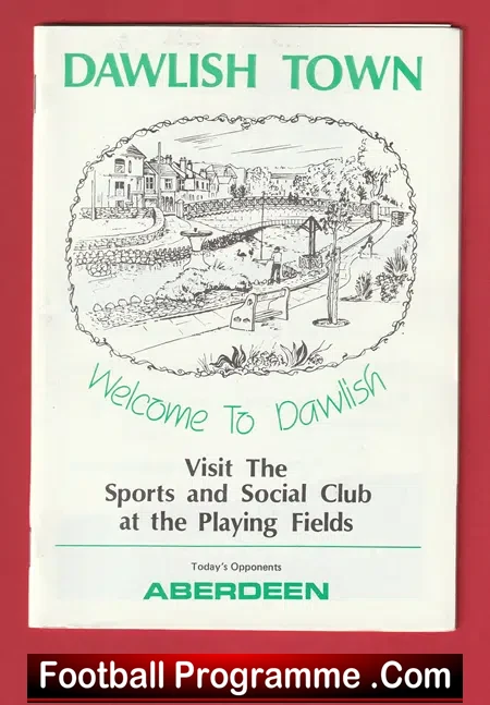 Dawlish Town v Aberdeen 1987