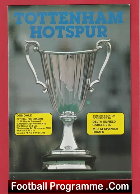 Dundalk v Tottenham 1981 – Ireland Tour 81