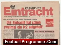Eintracht Frankfurt v Tottenham 1982