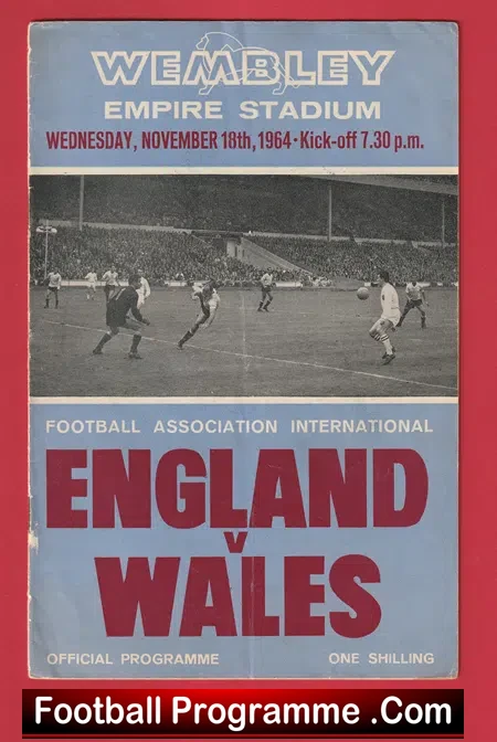 England v Wales 1964 – Multi Autographed SIGNED
