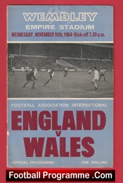 England v Wales 1964 – Multi Autographed SIGNED