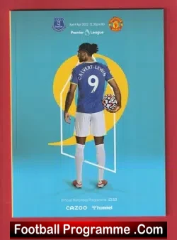 Everton v Manchester United 2022 - football programme