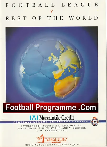 Football League v Rest Of The World 1987 - Platini + Maradona