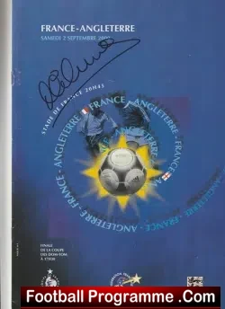France v England 2000 – Autographed SIGNED