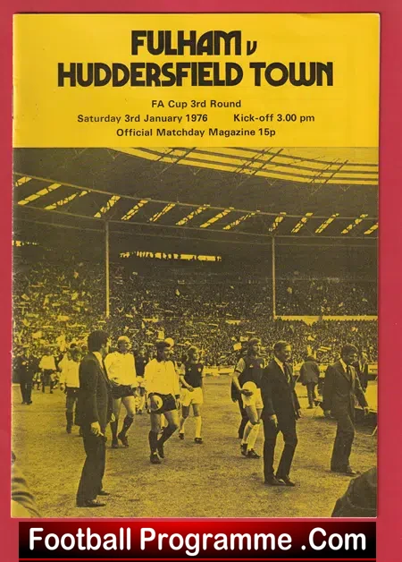 Fulham v Huddersfield Town 1976 - Bobby Moore
