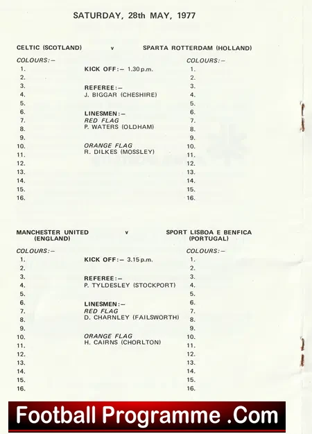 Greater Manchester Youth Tournament 1977 - Bobby Charlton
