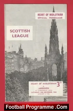 Heart Of Midlothian v Aberdeen 1964 – Scotland