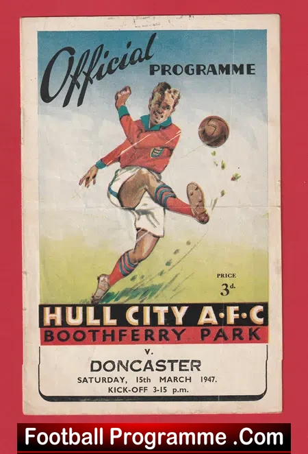 Hull City v Doncaster Rovers 1947 – 40s Programmes
